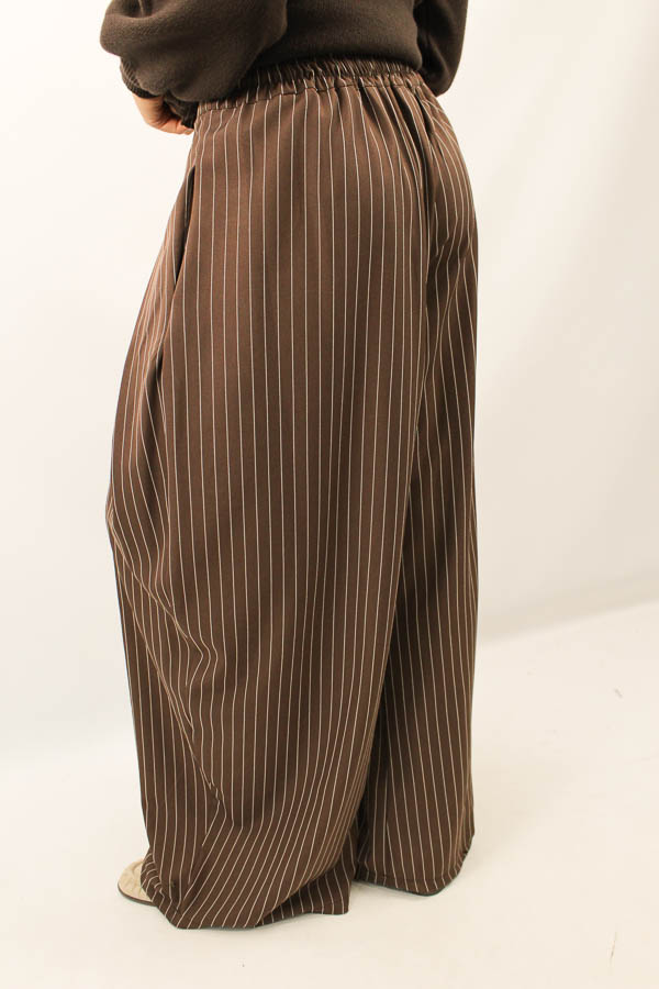 Pantalon plooi bruin | Monica - Afbeelding 2