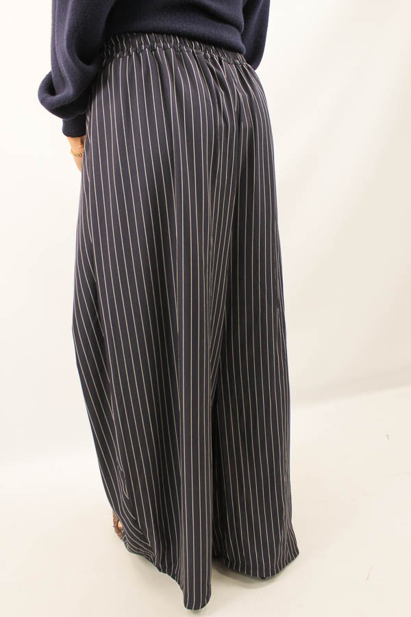 Pantalon plooi navy | Monica - Afbeelding 2