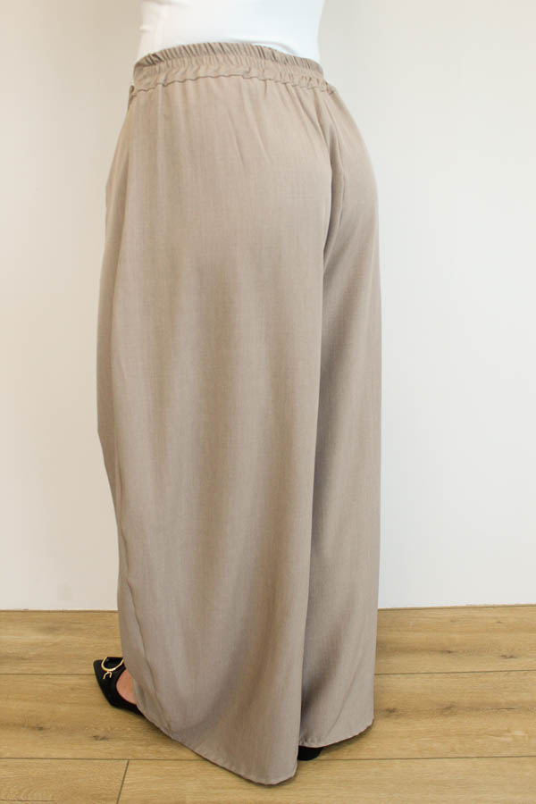 Pantalon plooi zand | Elisa - Afbeelding 4
