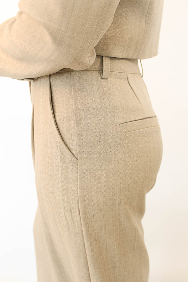 Pantalon zand | Malou - Afbeelding 4