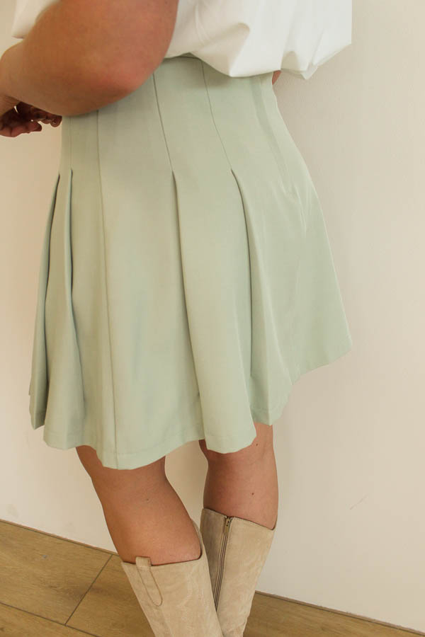 Plisse rok mint | Melanie - Afbeelding 3