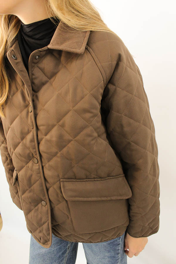 Quilted Jacket bruin | Marie - Afbeelding 2