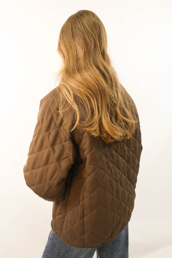 Quilted Jacket bruin | Marie - Afbeelding 4