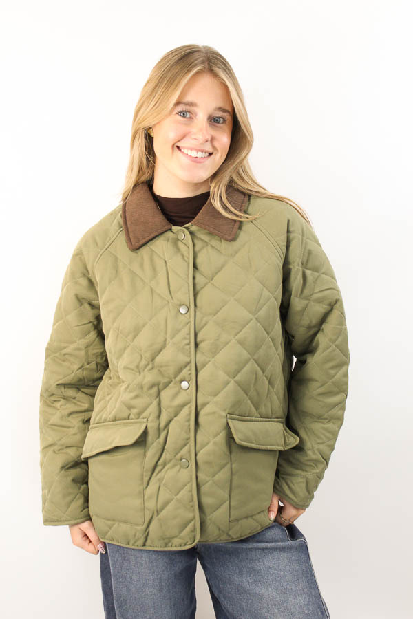 Quilted Jacket khaki | Marie