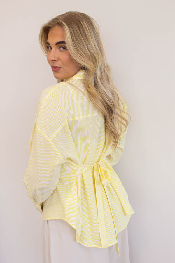 Regular fit blouse geel | Ilse