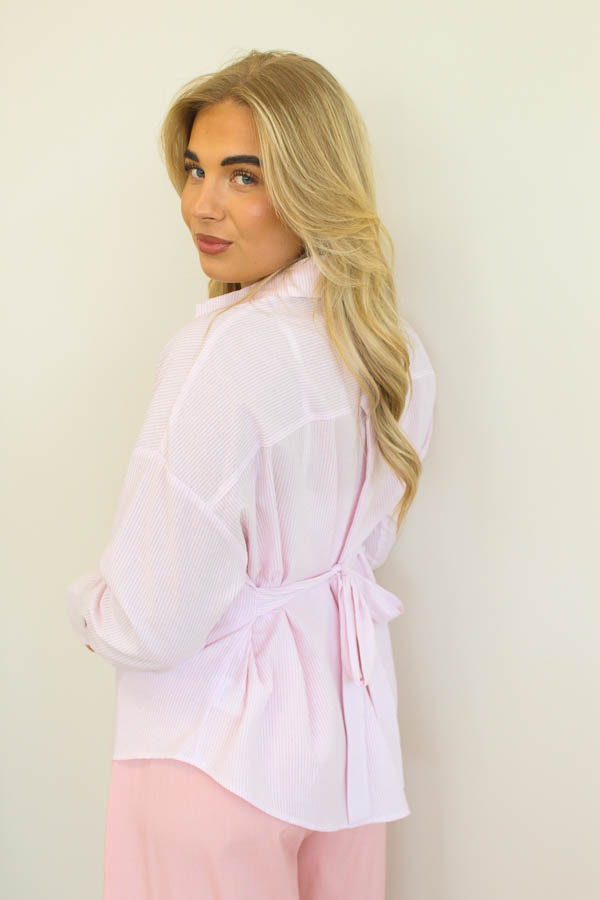 Regular fit blouse roze | Ilse