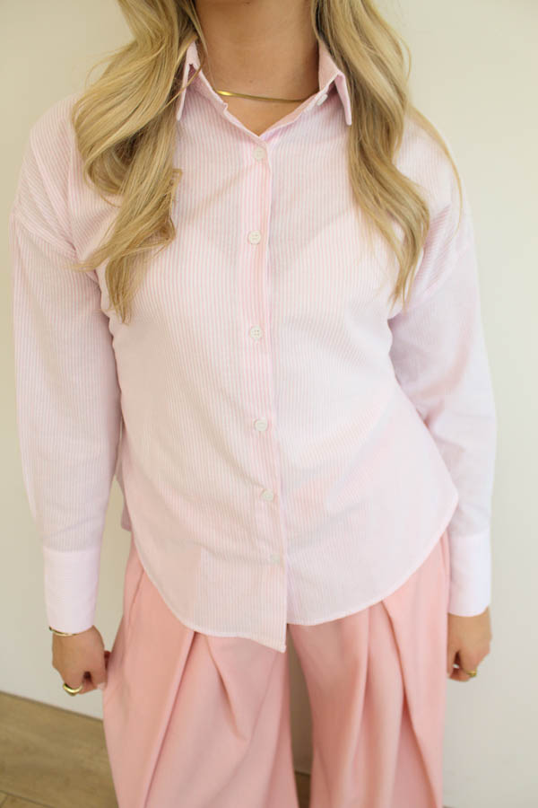 Regular fit blouse roze | Ilse - Afbeelding 3