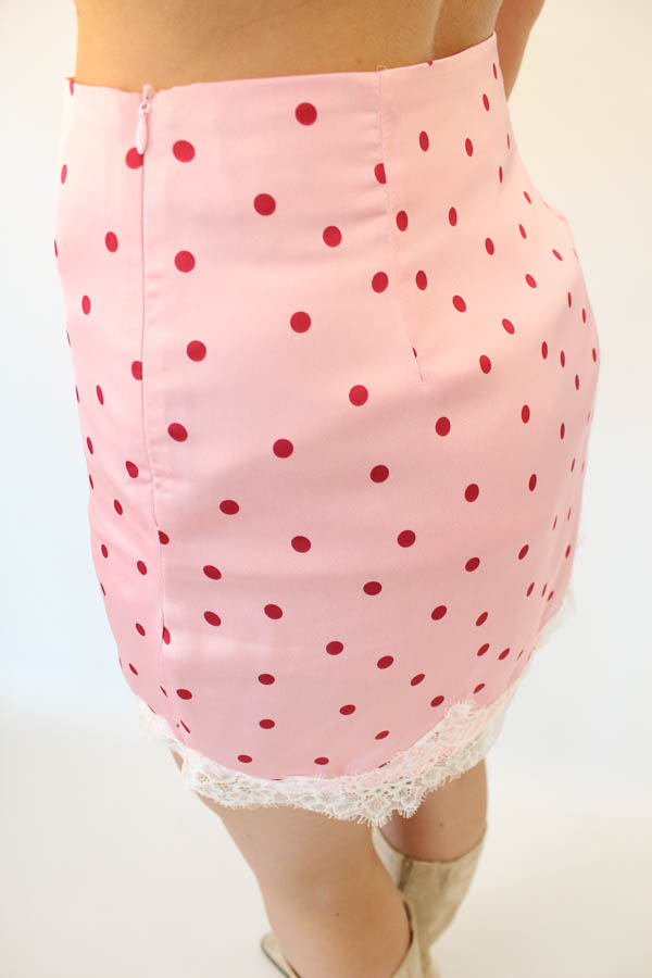 Rok stippen roze | Lieve - Afbeelding 4