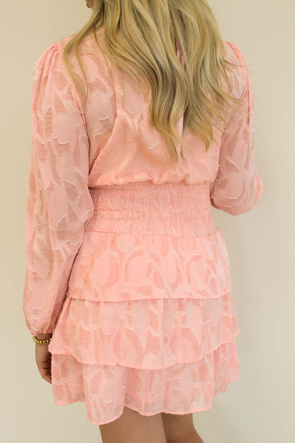 Ruffle jurk roze | Feline - Afbeelding 3
