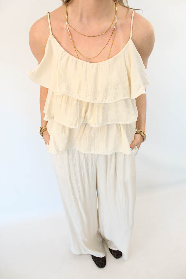 Ruffle set beige | Kim - Afbeelding 2