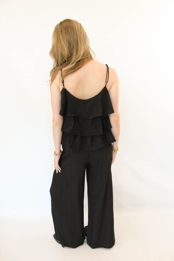 Ruffle set zwart | Kim - Afbeelding 3