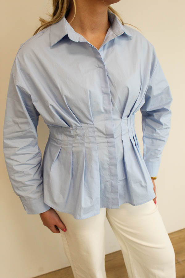 Shaped blouse blauw | Kelly