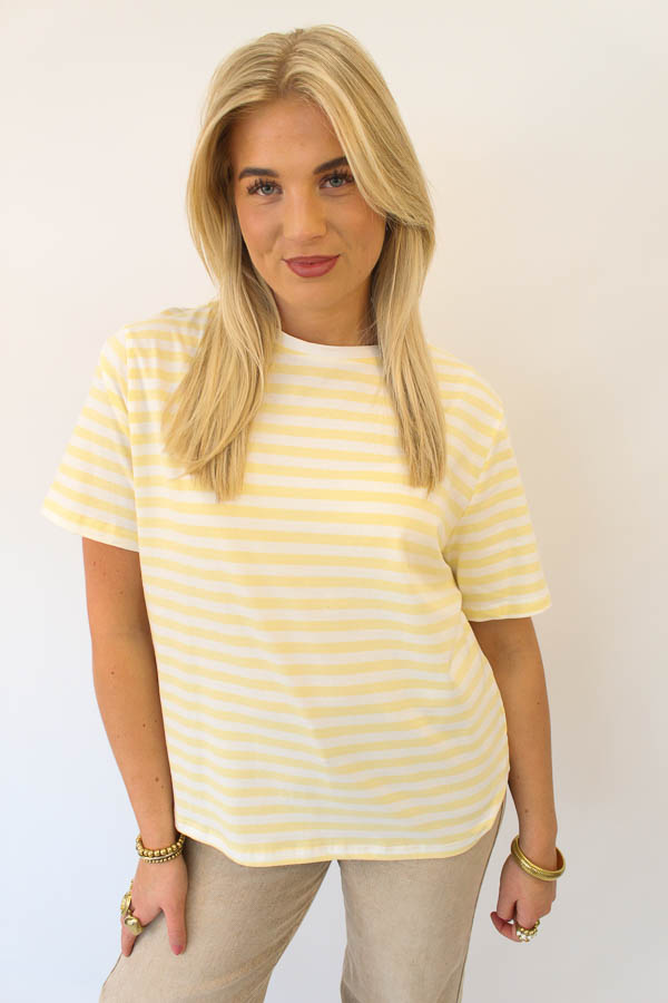Shirt strepen geel | Imre