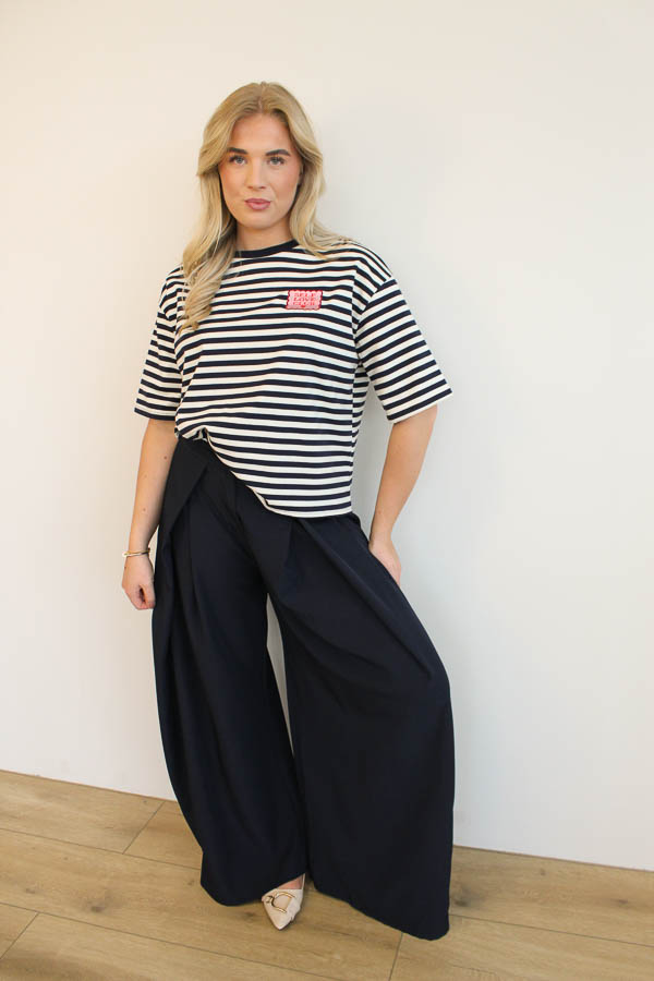 Shirt strepen ecru | Wieke - Afbeelding 2