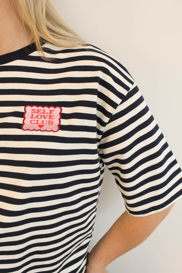 Shirt strepen ecru | Wieke - Afbeelding 3