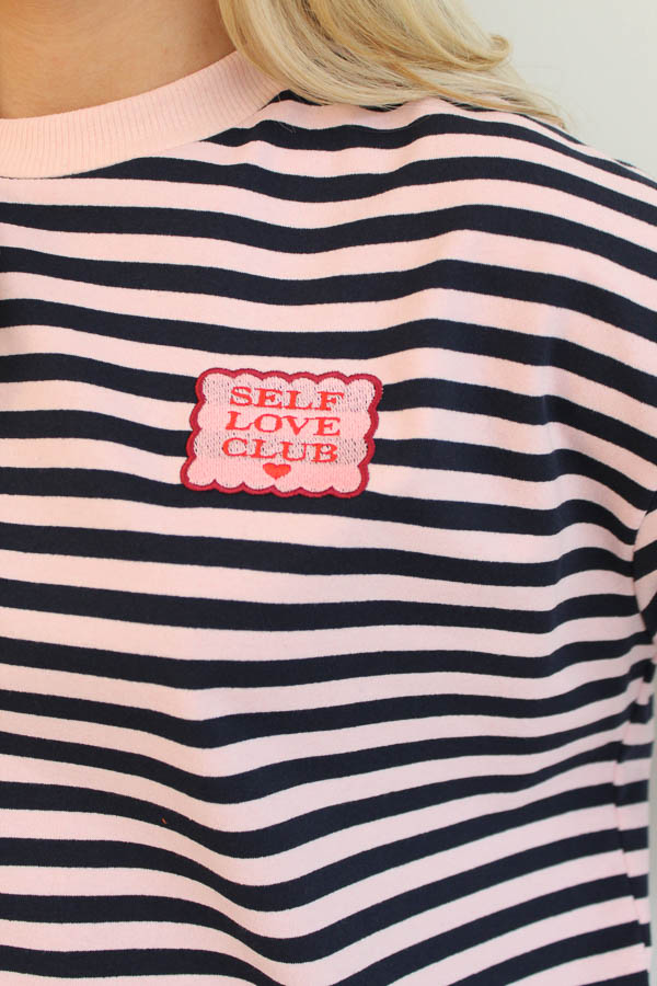 Shirt strepen navy | Wieke - Afbeelding 3