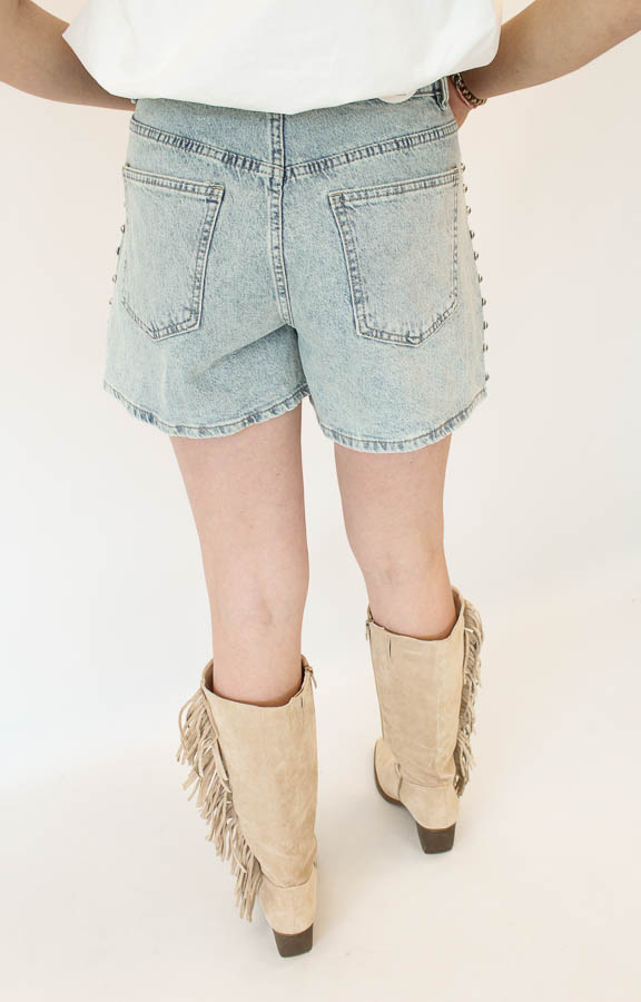 Short studs blauw | Lua - Afbeelding 4