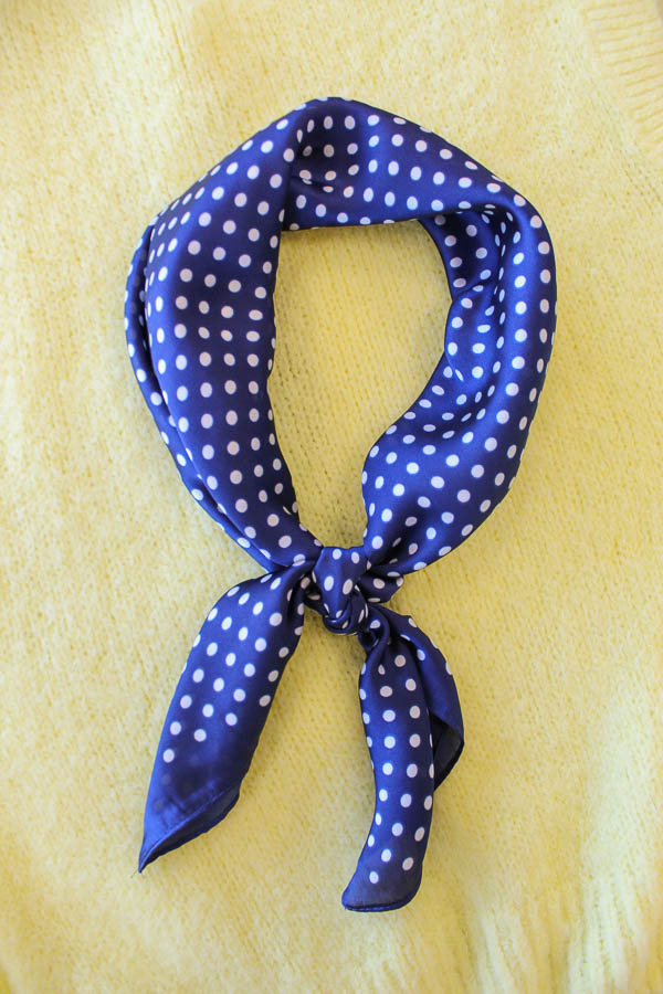 Sjaal polka dot | Navy