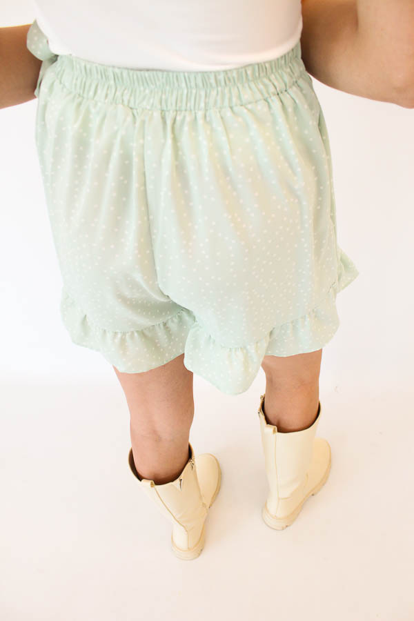 Skort stippen mint | Auke - Afbeelding 3