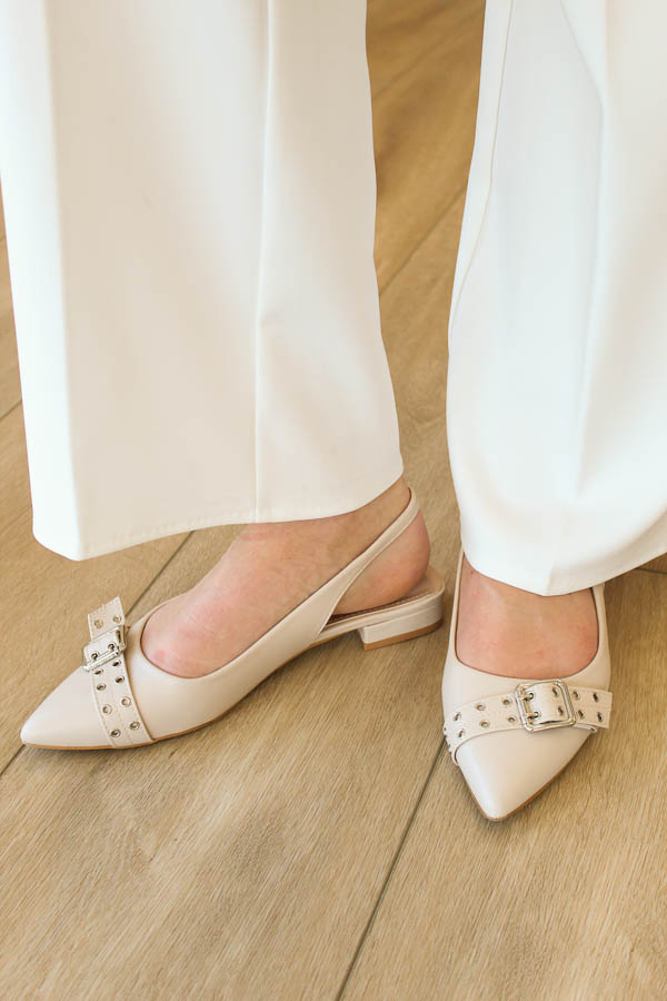 Slingbacks beige | Nora 