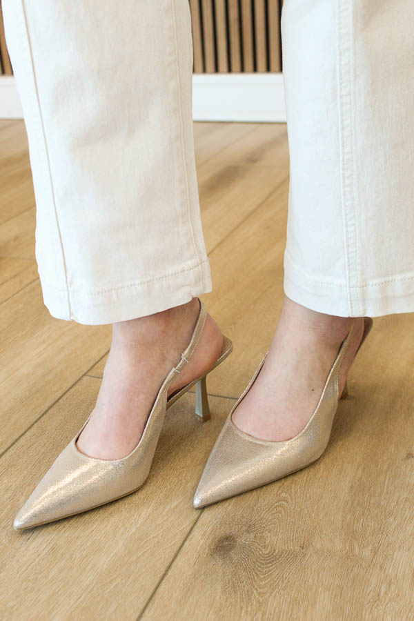 Slingbacks goud | Felipe