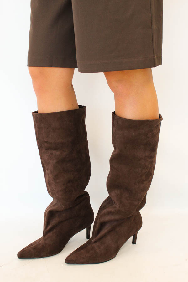 Slouchy laarzen bruin | Famous
