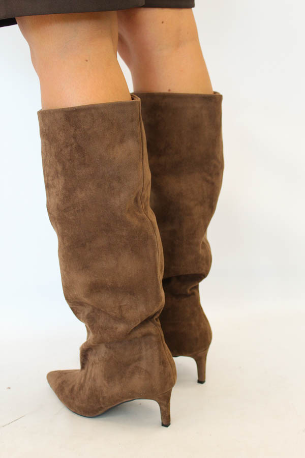 Slouchy laarzen mokka | Famous - Afbeelding 2