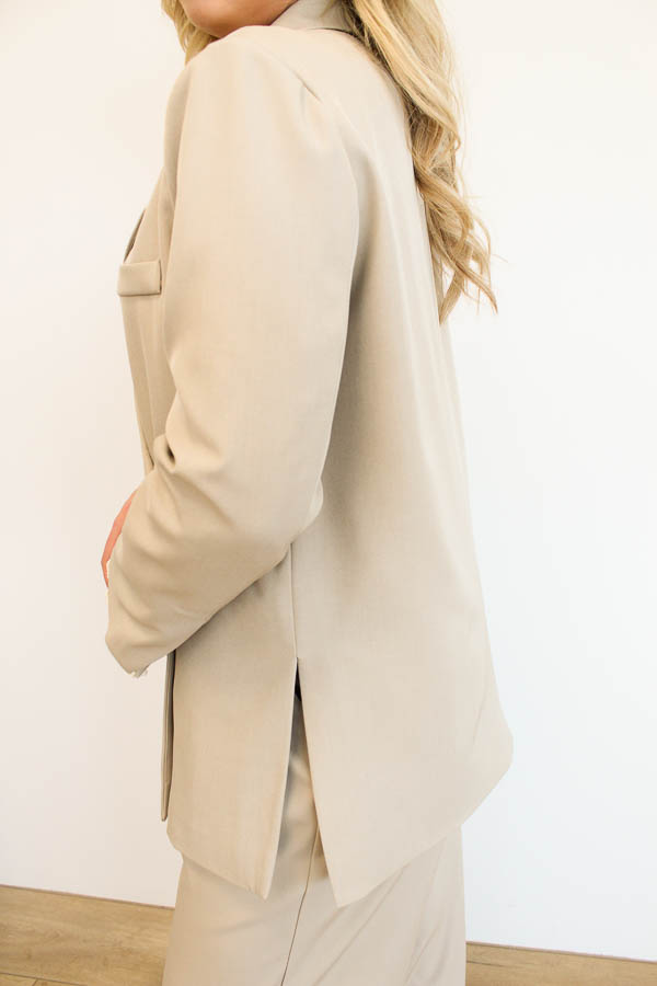 Statement blazer zand | Saar - Afbeelding 4