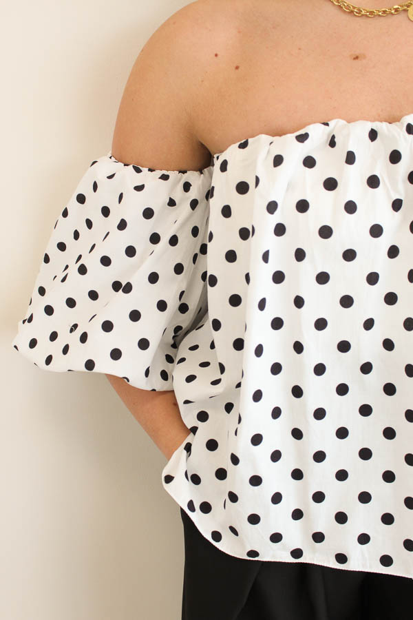 Stippen top wit | Lois - Afbeelding 2