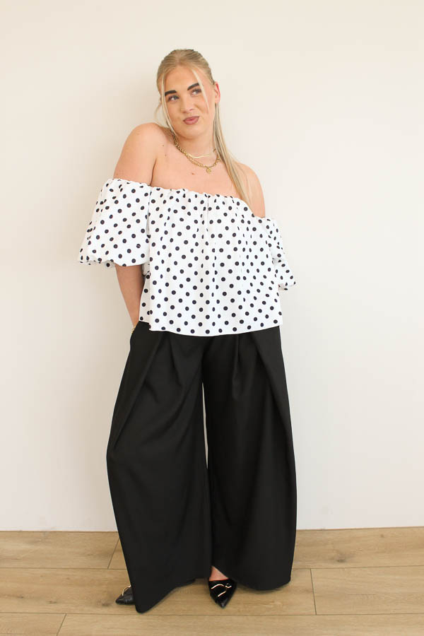 Stippen top wit | Lois - Afbeelding 3