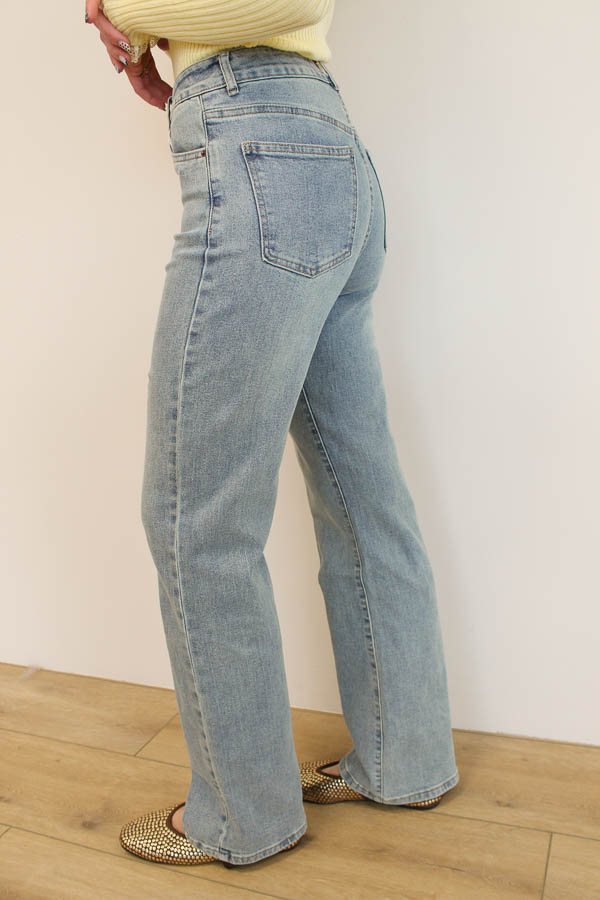 Straight fit jeans blauw | Josje - Afbeelding 3