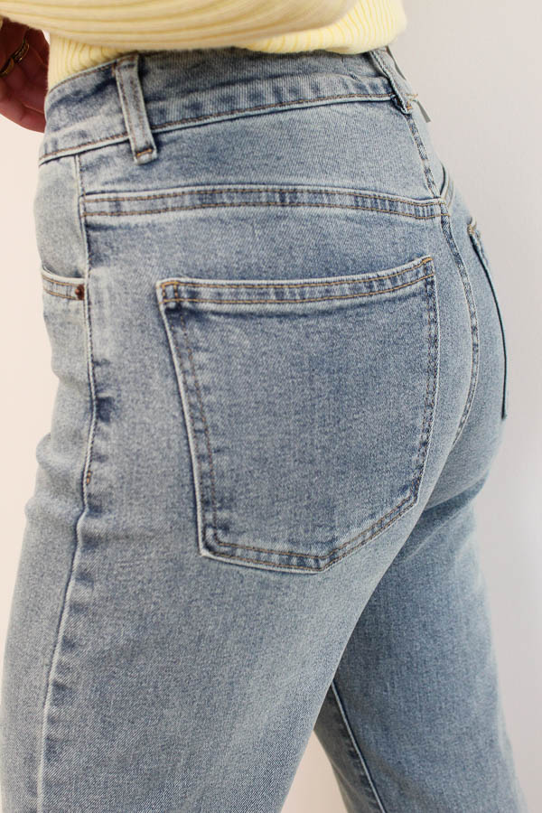Straight fit jeans blauw | Josje - Afbeelding 4