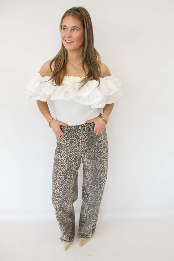 Straight jeans panter | Lauren - Afbeelding 4