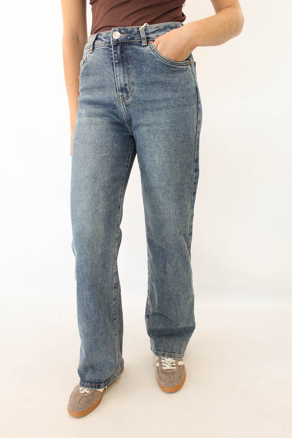 Straight leg jeans blauw | VS Miss