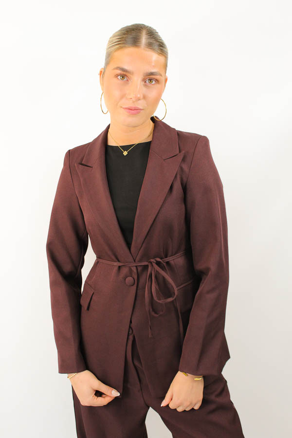 Strik blazer burgundy | Livia 