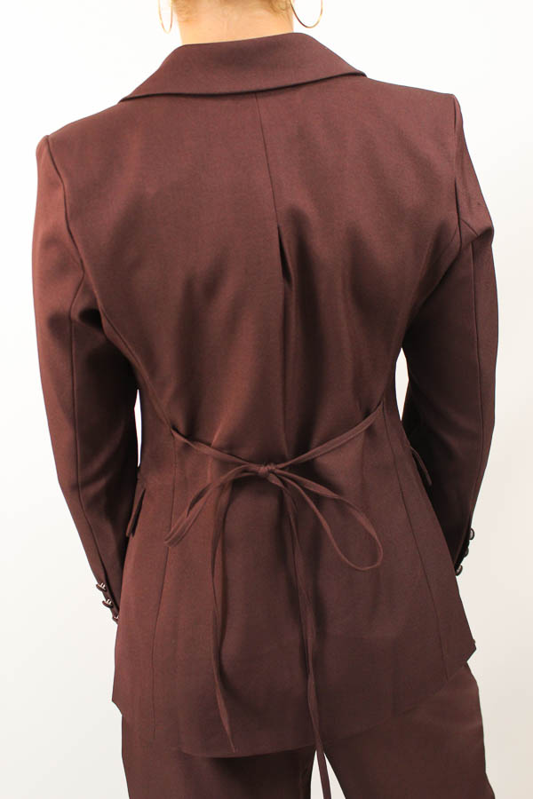 Strik blazer burgundy | Livia  - Afbeelding 3