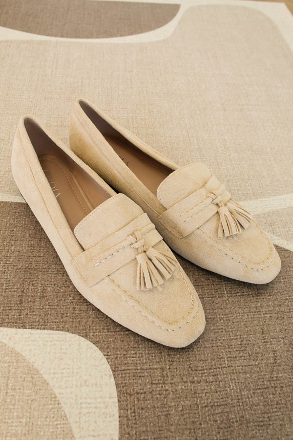 Suede loafers beige | Emma
