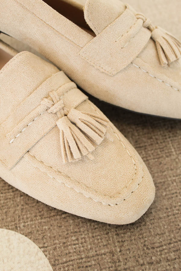 Suede loafers beige | Emma - Afbeelding 3