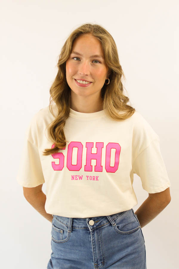 T-shirt beige | New York