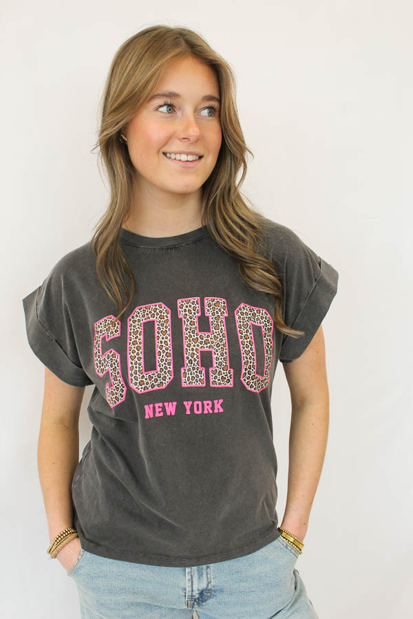 T-shirt grijs | Soho