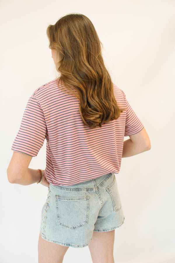 T-shirt roze | Bonjour - Afbeelding 3