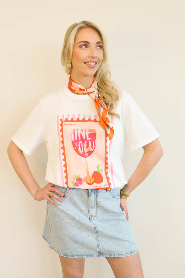 T-shirt wit | Cocktail - Afbeelding 3