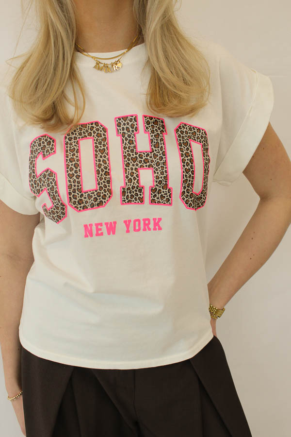 T-shirt wit | Soho - Afbeelding 2