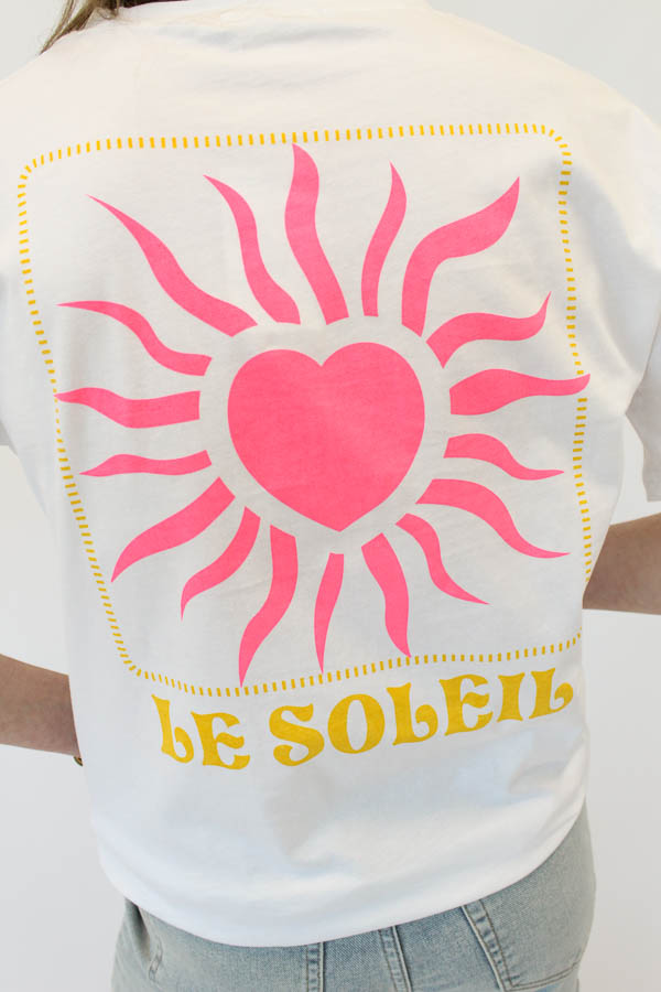 T-shirt wit | Zon - Afbeelding 3