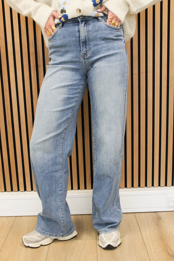 Tall straight jeans blauw | Fee 
