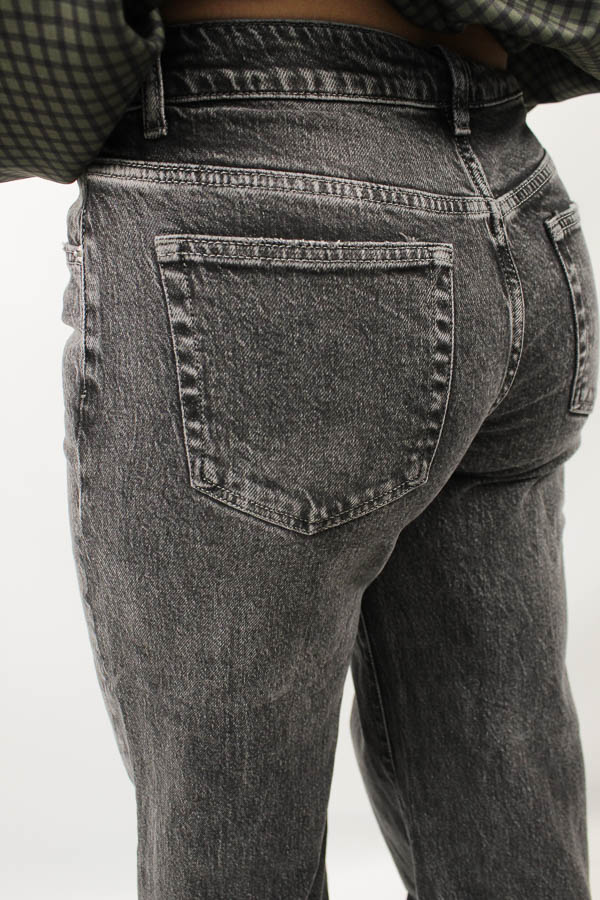 Tall wide leg jeans grijs | Iris  - Afbeelding 4