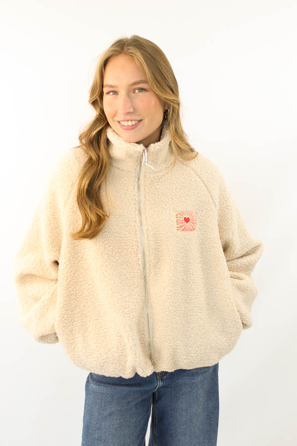 Teddy jacket beige | Belle 