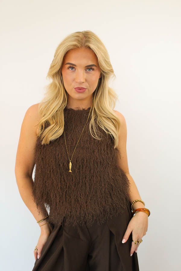 Top fringes bruin | Soof
