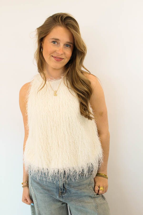 Top fringes ecru | Soof
