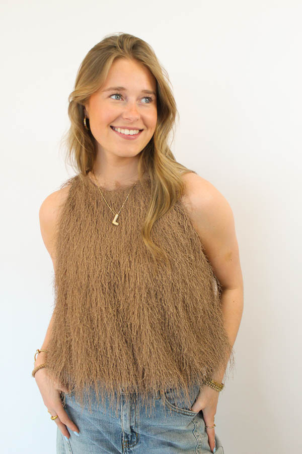 Top fringes taupe | Soof